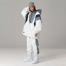 Combinaison de ski deux pièces unisexe Searipe Snow Addict Street Fashion pour femmes