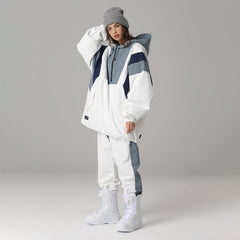 Combinaison de ski deux pièces unisexe Searipe Snow Addict Street Fashion pour femmes