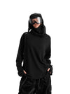 Pull de ski d'hiver chaud à col montant pour femme (taille L)