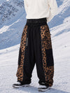 Pantalon de snowboard extra ample à blocs de couleurs réfléchissants Wild Motion pour homme