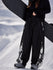 Pantalon de jogging ample Hyper Flux pour femme, style snowboard, avec empiècement graffiti et bande réfléchissante