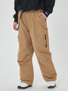 Pantalon de ski ample pour femme, style expédition en montagne, avec poches cargo latérales