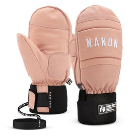 Gants de snowboard Nandn pour femmes en cuir de chèvre, toutes saisons, hiver