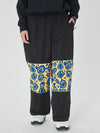 Pantalon de ski cargo ample Freestyle pour femme avec empiècements réfléchissants aux genoux