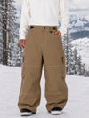 Pantalon de snowboard cargo ample à coutures épaisses pour homme, style utilitaire Wild Soul Crew