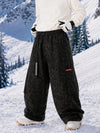 Pantalon de snowboard cargo ample et extensible pour homme, style freestyle, en tissu Techline utilitaire et résistant.