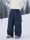 Pantalon de snowboard ample UrbanCraft pour homme, conçu pour une mobilité accrue des genoux.