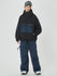 Veste bomber d'hiver pour femme avec pantalon de snowboard cargo ample.