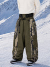Pantalon de snowboard extra ample à blocs de couleurs réfléchissants Wild Motion pour homme