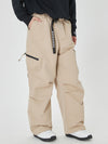 Pantalon de ski ample pour femme, style expédition en montagne, avec poches cargo latérales