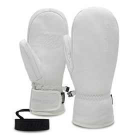 Moufles d'hiver Gsou Snow en cuir de chèvre pour femmes, toutes saisons