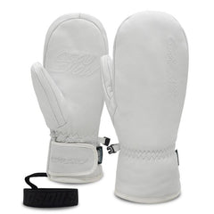 Moufles d'hiver Gsou Snow en cuir de chèvre pour femmes, toutes saisons
