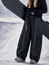 Pantalon de snowboard extra ample à blocs de couleurs réfléchissants Wild Motion pour femme