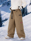 Pantalon de snowboard cargo ample et extensible pour homme, style freestyle, en tissu Techline utilitaire et résistant.
