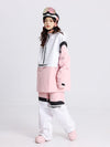 Ensemble veste et pantalon de ski Cosone Powdreamer pour homme, à demi-zip et colorblock