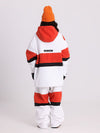 Ensemble veste et pantalon de ski coupe-vent Cosone Winter Forward à fermeture éclair et colorblock pour homme