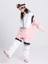 Ensemble veste et pantalon de ski Cosone Powdreamer pour homme, à demi-zip et colorblock