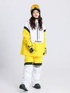 Ensemble veste et pantalon de ski Cosone Powdreamer pour homme, à demi-zip et colorblock