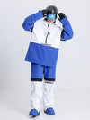 Ensemble veste et pantalon de ski Cosone Powdreamer pour homme, à demi-zip et colorblock