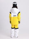 Ensemble veste et pantalon de ski Cosone Powdreamer pour homme, à demi-zip et colorblock