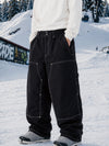 Pantalon de snowboard UrbanCraft Freeride Utility Baggy pour homme avec empiècements renforcés