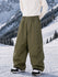 Pantalon de snowboard en denim brut utilitaire à rivets pour homme – Coupe oversize avec double poche arrière