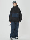 Veste bomber d'hiver pour femme avec pantalon de snowboard cargo ample.