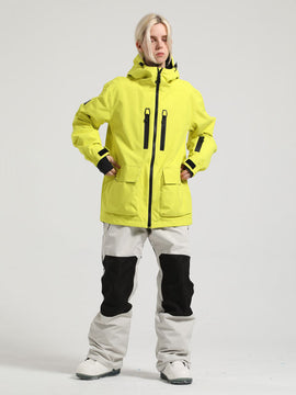 Ensemble veste de neige cargo et salopette Gsou Snow Winter Ranger pour femme