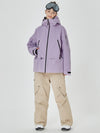 Veste de snowboard anorak Mountain Breaker pour femme avec pantalon de ski cargo stylé
