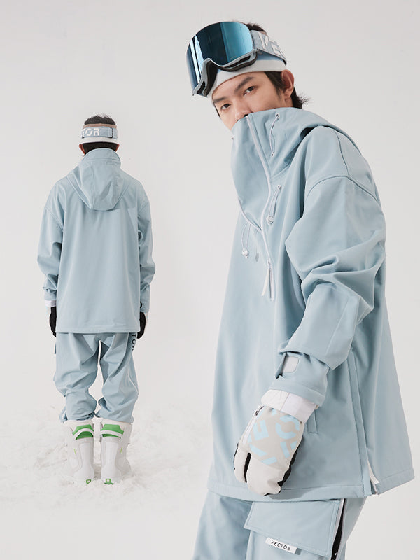 Anorak isolant à capuche en polaire pour homme et unisexe Vector