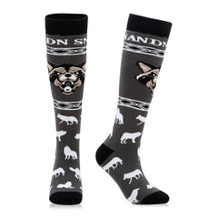 Chaussettes de ski et de snowboard unisexes Nandn respectueuses des animaux