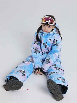 Combinaisons de ski une pièce pour filles et garçons sur le thème des animaux