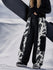 Pantalon de snowboard extra ample à blocs de couleurs réfléchissants Wild Motion pour femme
