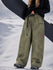 Pantalon de snowboard cargo ample et extensible pour femme, style freestyle, en tissu Techline utilitaire et résistant.