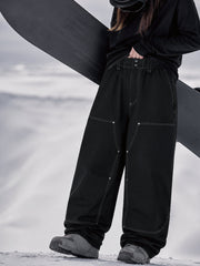 Pantalon de snowboard UrbanCraft Utility Baggy pour femme avec empiècements renforcés pour le freeride