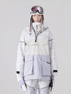 Anorak d'hiver unisexe réfléchissant et coloré pour homme et femme, idéal pour le snowboard.