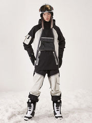 Combinaison de ski deux pièces isolée Vector Winter Choice pour femme, colorblock