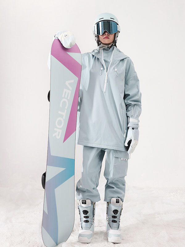 Combinaison de snowboard d'hiver isolée Vector Pioneer deux pièces pour homme
