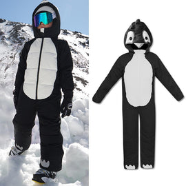 Combinaisons de ski unisexes imperméables et respectueuses des animaux pour garçons et filles