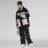 Ensemble veste et pantalon de ski unisexe Gsou Snow Venture Neon Glimmer pour femme et enfant