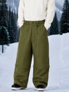 Pantalon de snowboard cargo utilitaire UrbanCraft pour homme, à double genouillère et empiècements renforcés par rivets