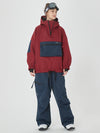 Veste bomber d'hiver pour femme avec pantalon de snowboard cargo ample.