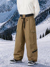 Pantalon de snowboard cargo utilitaire Techline pour homme, inspiré des vêtements de travail – Coupe ample et freestyle