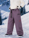Pantalon de snowboard cargo ample et extensible pour homme, style freestyle, en tissu Techline utilitaire et résistant.