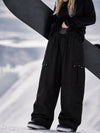 Pantalon de snowboard cargo utilitaire Techline pour femme, inspiré des vêtements de travail – Coupe ample et freestyle