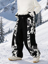Pantalon de snowboard extra ample à blocs de couleurs réfléchissants Wild Motion pour homme
