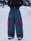Pantalon de snowboard cargo freestyle ample Park Rider Hyper Flux Urban Graffiti pour femme