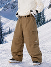 Pantalon de snowboard cargo ample à coutures épaisses pour homme, style utilitaire Wild Soul Crew