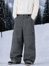 Pantalon de snowboard cargo ample à coutures épaisses pour homme, style utilitaire Wild Soul Crew
