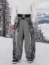 Pantalon de snowboard extra ample à blocs de couleurs réfléchissants Wild Motion pour homme
